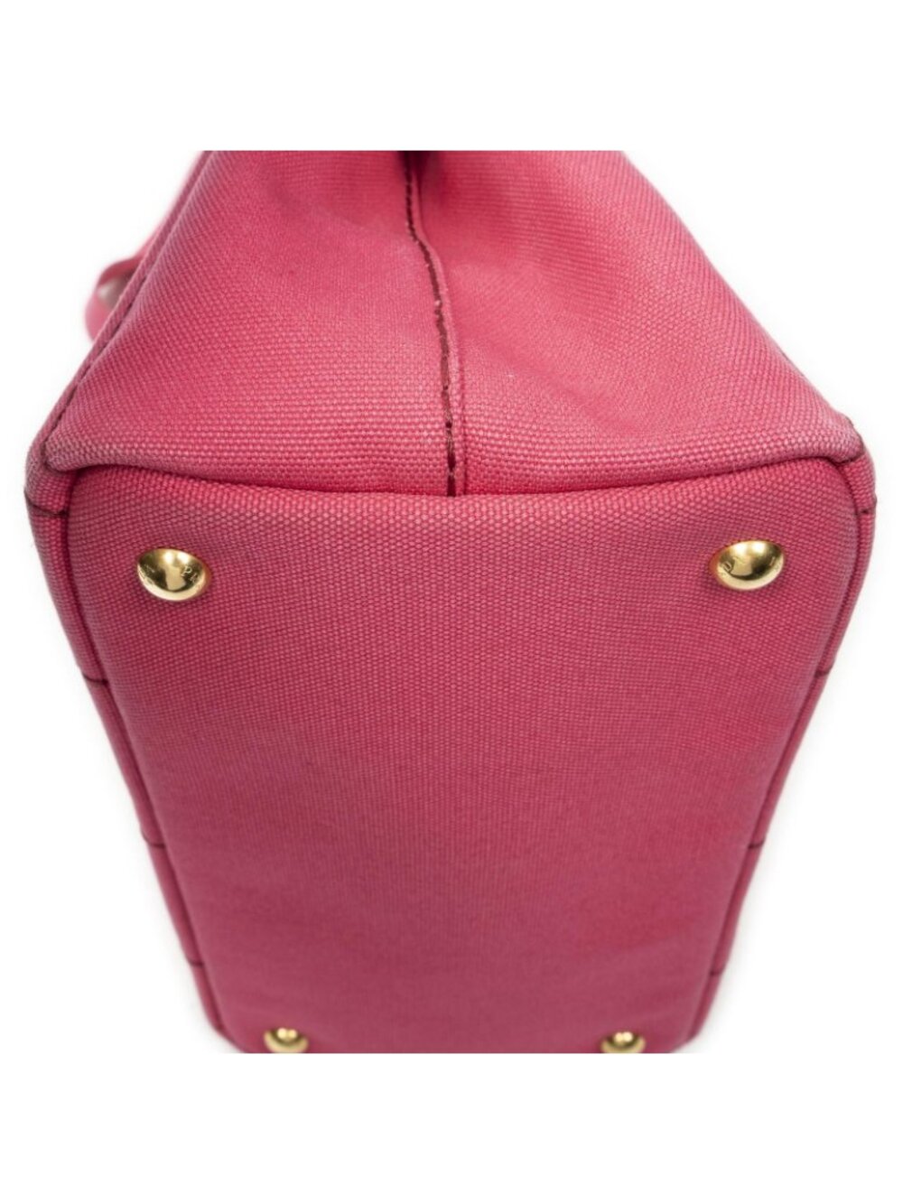 Prada Canapa Small Tote Fuchsia Pink Canvas - Picture 8 of 10